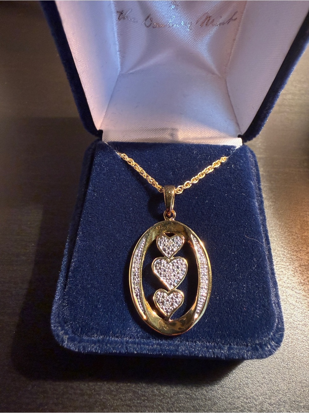 14k Gold Plating Danbury Mint My Daughter "I Love You" Pendant